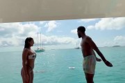 🥵大尺度互动！比斯利和身材爆炸女友玩LOVE游戏 最后这一吻…
